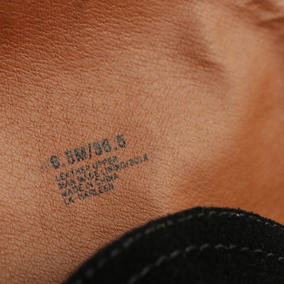 Lucky Brand Womens Harleen Riding Boot Size 6.5 OTK Black Suede Lug Sole Pull On - Picture 13 of 14